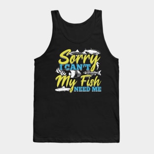 Fishkeeping Aquarium Fishkeeper Aquarist Gift Tank Top